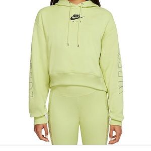 Nike air fleece pullover cropped hoodie